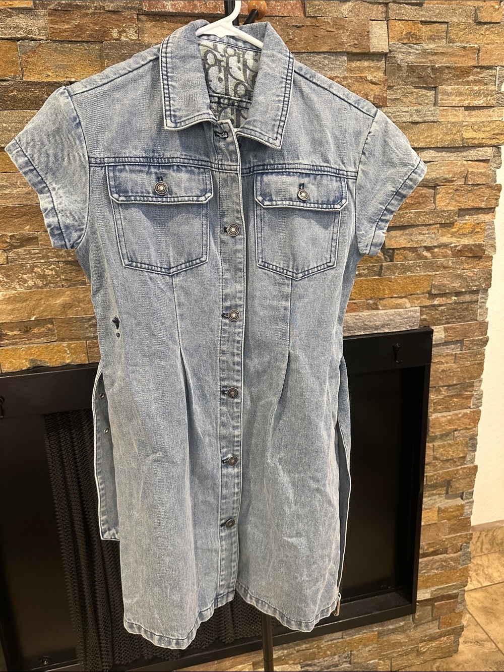 Light Wash Denim Shirt Dress size S